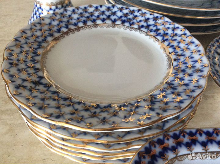 Предметы столовой посуды Кобальтовая сетка лфз