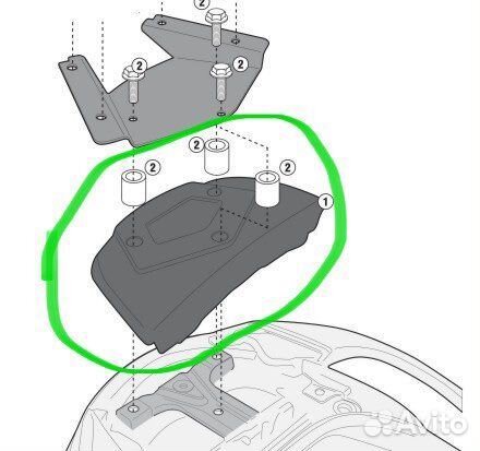 Крепление кофра givi Suzuki Burgman AN650