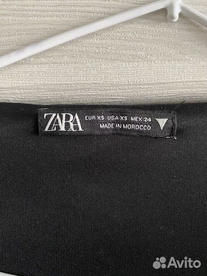 Кожаное платье zara xs