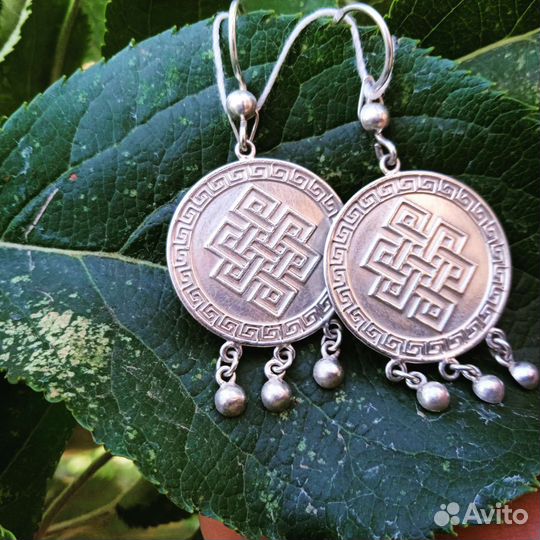 Серьги серебро