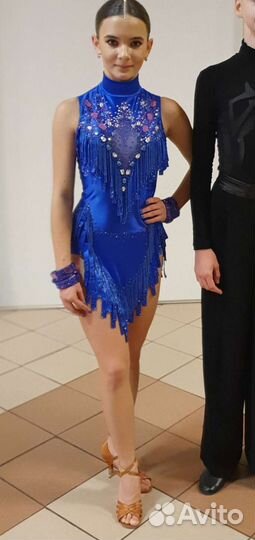 Платье для бальных танцев латина юниоры 1- 2