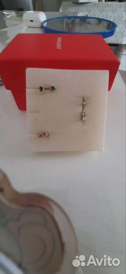 Серьги серебро