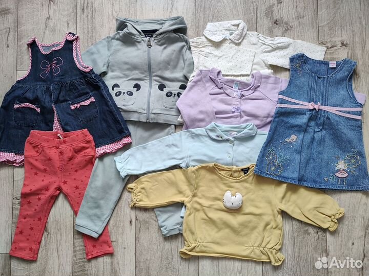 Вещи на девочку пакетом 80 размер