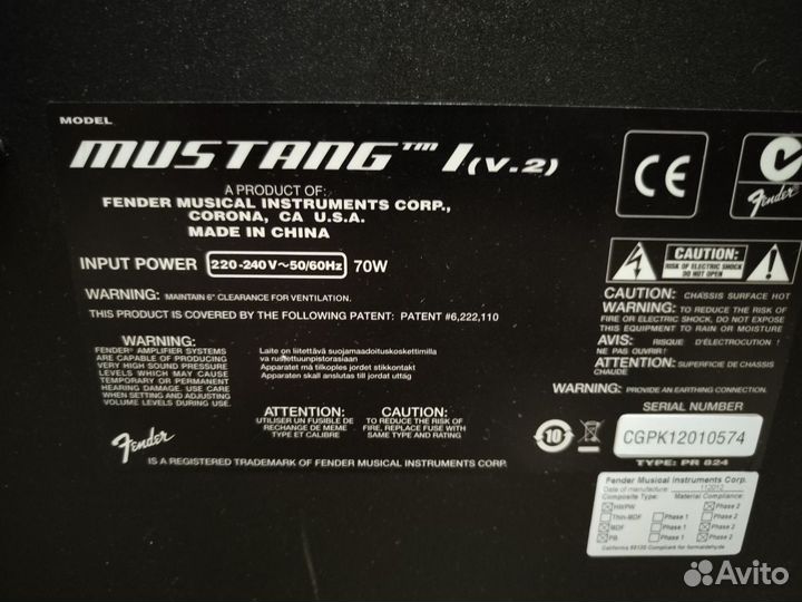 Fender mustang I v2