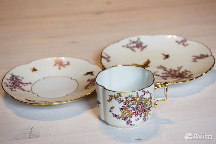 Антикварный чайный сервиз Pirken Hammer, 1870-е