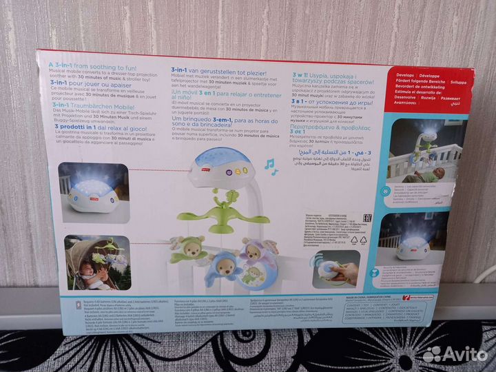 Новый Мобиль на кроватку fisher price в коробке
