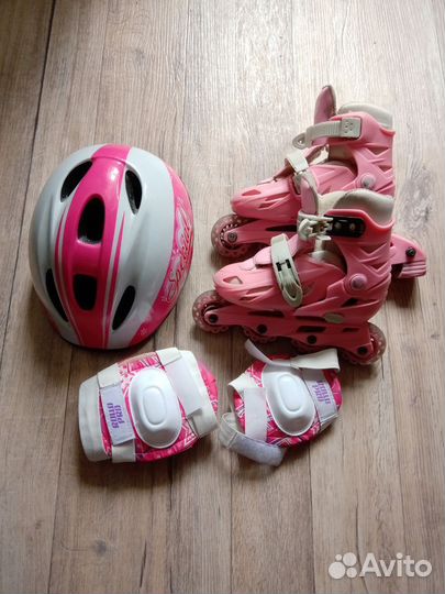 Роликовые коньки детские раздвижные