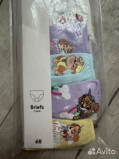 Трусики на девочку H&M набор 7 шт