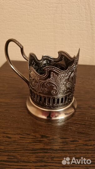 Подстаканник никелированный