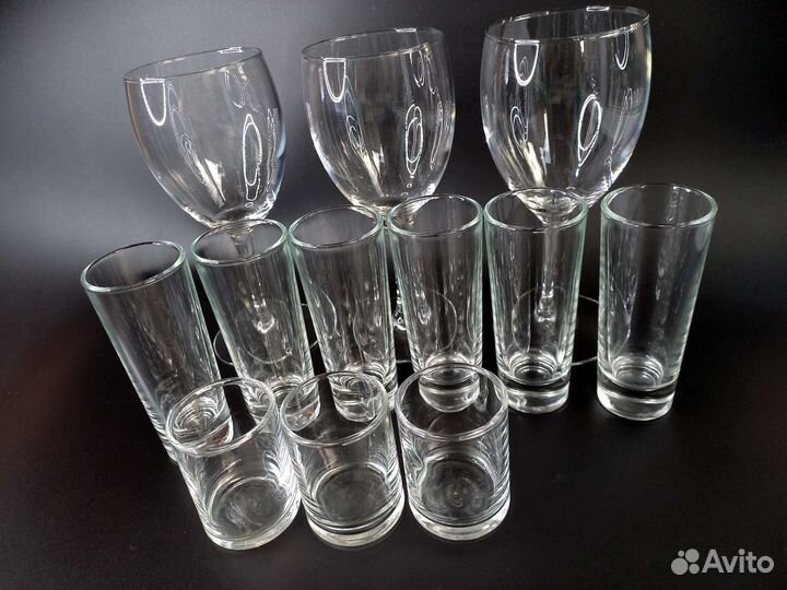 Посуда для напитков бокалы стопки рюмки
