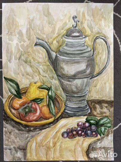 Натюрморты акварелью