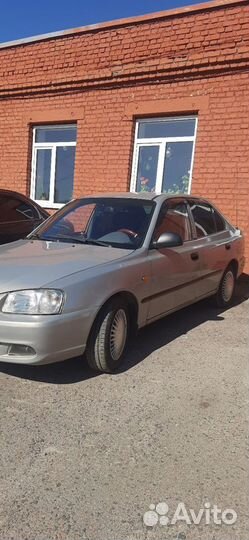 Hyundai Accent 1.5 AT, 2007, битый, 206 400 км