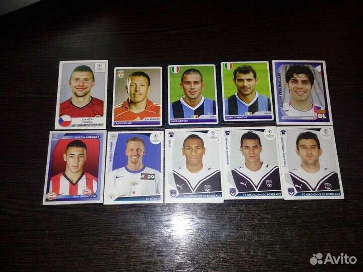 Наклейки Лига Чемпионов 2001-2022 panini/topps