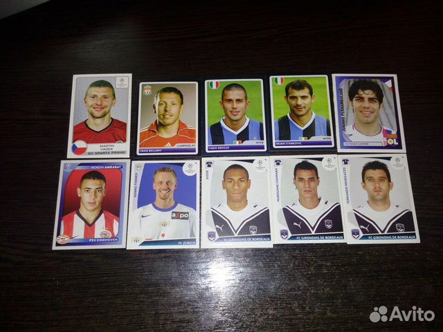 Наклейки Лига Чемпионов 2001-2022 panini/topps