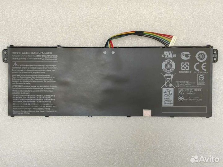 Аккумулятор для ноутбука ac14b18j