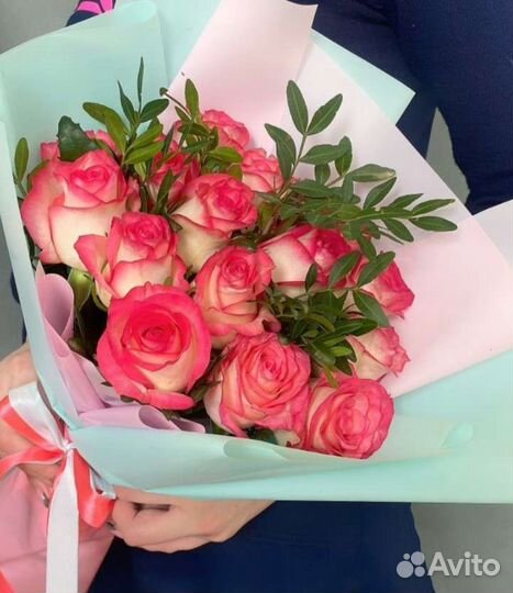 Букет розы 15 штук.Купить.Цветы