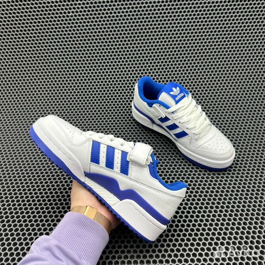 Кроссовки Adidas Forum 84 Low White Royal Blue