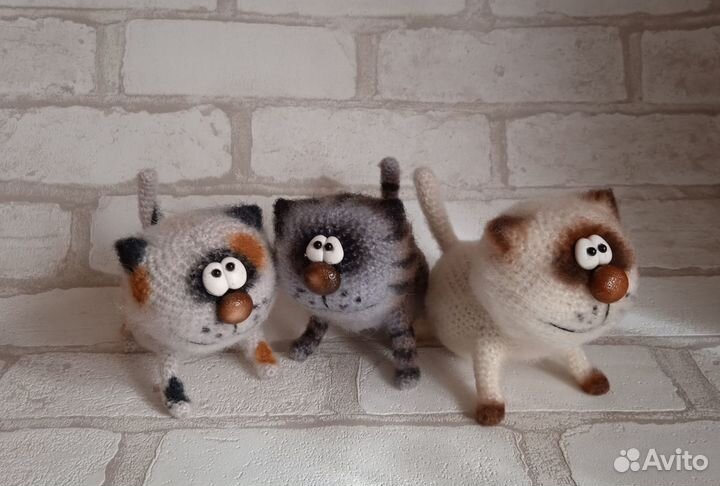 Вязаная игрушка для хорошего настроения. Мурзик