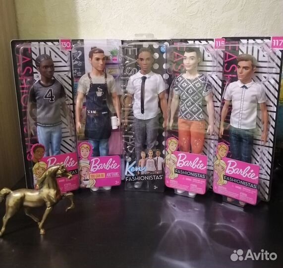 Куклы Barbie Fashionistas Ken, Ken Barista, Кен