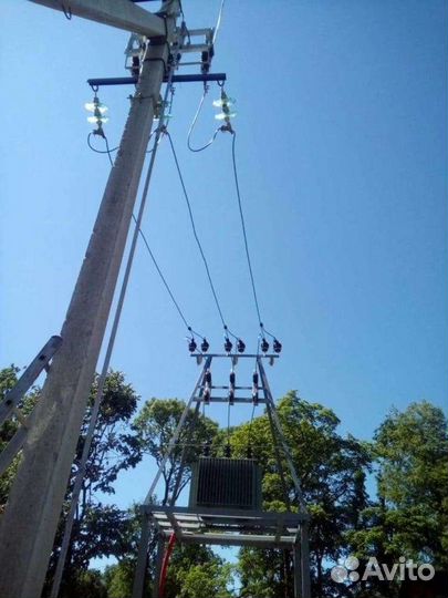 Подстанция 165 кв. и опоры