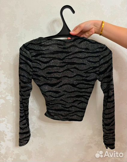 Топ с блестками H&M