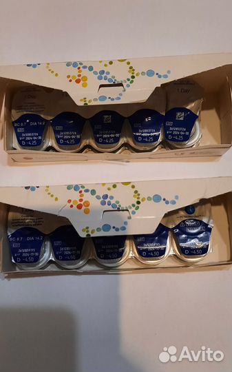 Линзы контактные однодневные