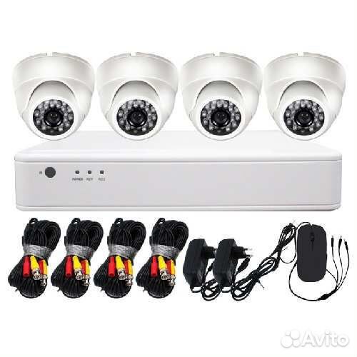 Комплект видеонаблюдения Домашний FullHD-4