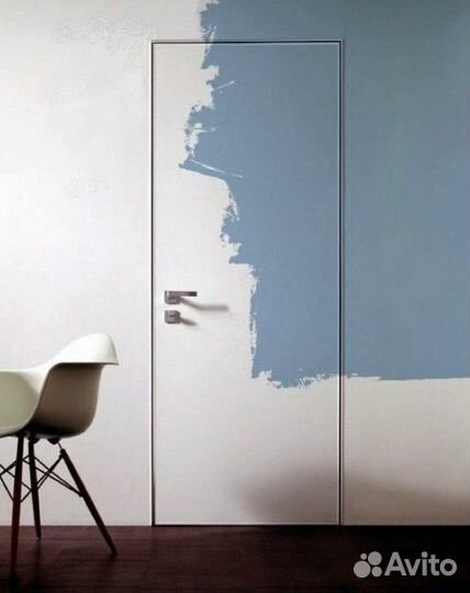 Межкомнатная скрытая дверь под отделку