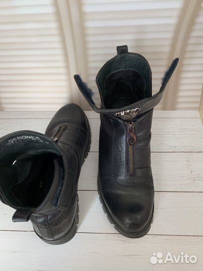 Ботинки кожаные 37 размер женские демисезон