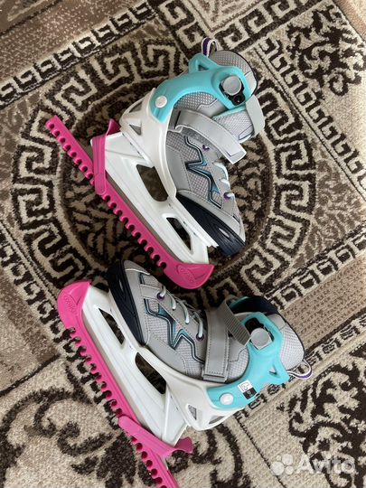 Коньки детские раздвижные для девочки oxelo