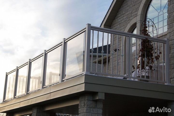 Стеклянные ограждения для веранд
