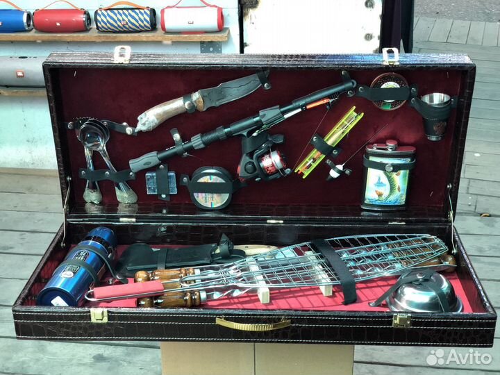 Подарочный шашлычный набор,рыбак