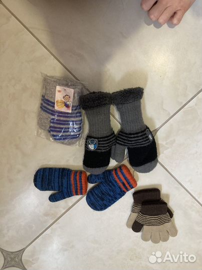 Зимняя шапка Густи, варежки