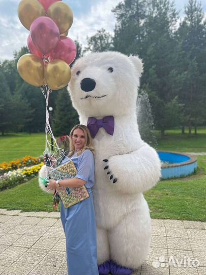 Ростовая кукла белый медведь