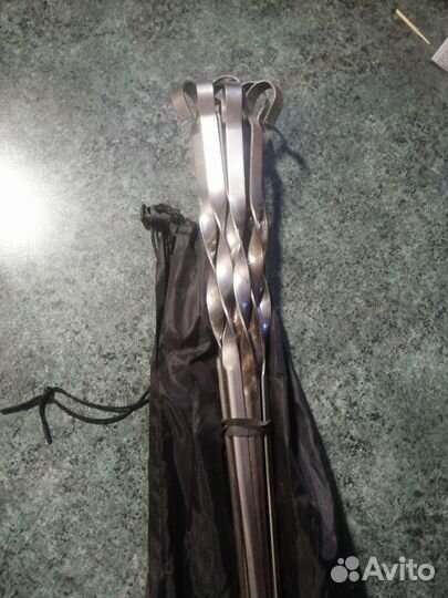 Шампура(10шт/62см)в чехле