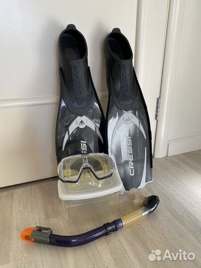 Ласты 43-44 gressi маска tusl трубка дайвинг