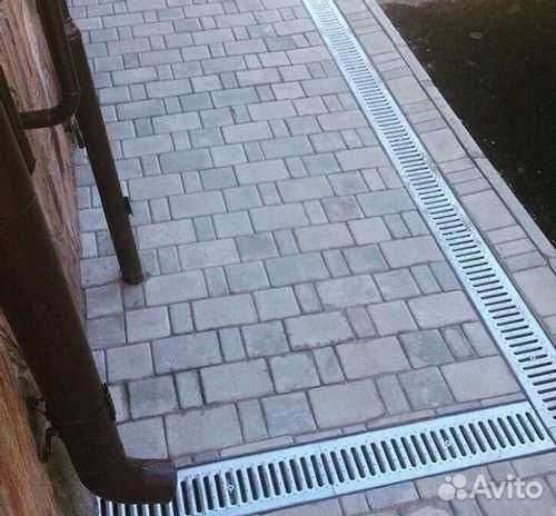 Укладка тратуарной плитки брушатки