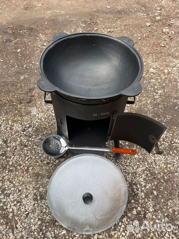 Казан чугунный с печью