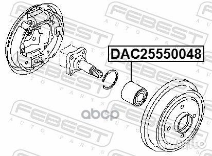 DAC25550048 подшипник ступицы задней Nissan Al