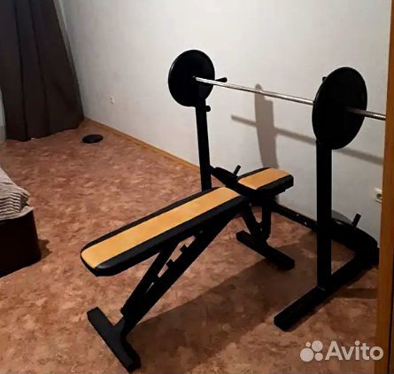 Скамья стойка для жима комплект регулируемый набор