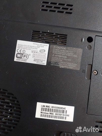 Ноутбук toshiba satellite L300, DVD проигрыватели