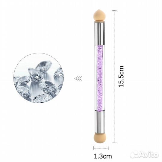 Аэропуффинг со сменными головками, в ассорт