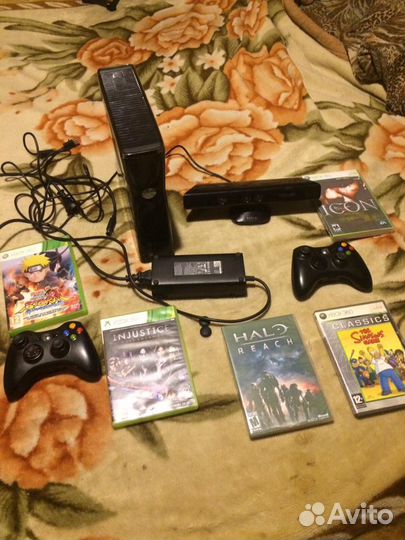 Xbox 360 kinnect freeboot прошитая + Много игр