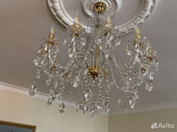 Люстра хрустальная чешская