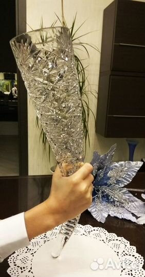 Рог бокал хрусталь