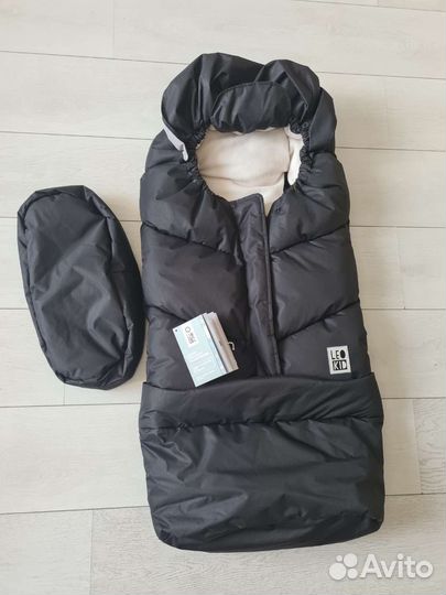 Зимний конверт в коляску leokid