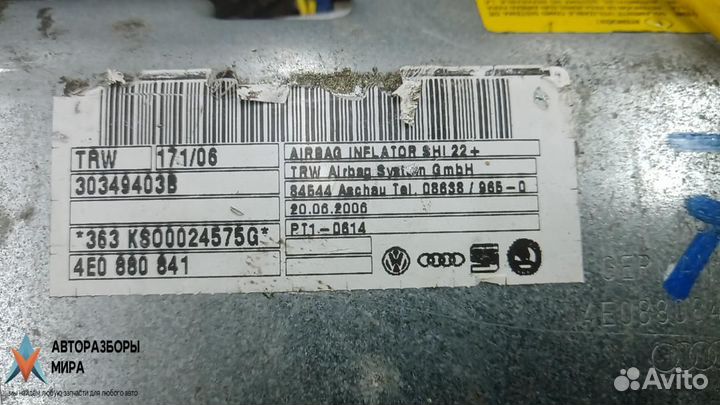 Подушка безопасности водителя Audi A8 4E0880841