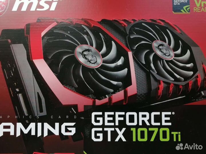 Видеокарта msi gtx 1070 ti gaming 8gb