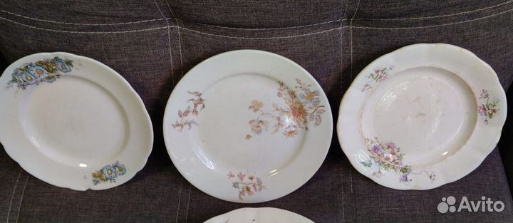 Тарелки блюдо старинные 1920г кузнецов