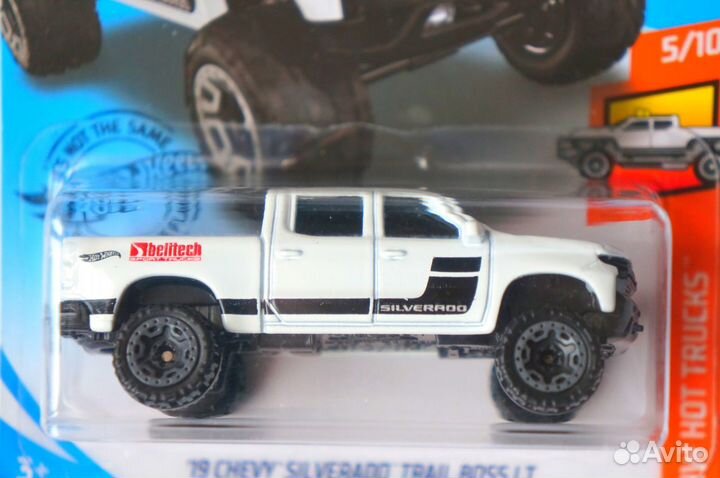 Hot Wheels Chevrolet Silverado Trail Boss (White)